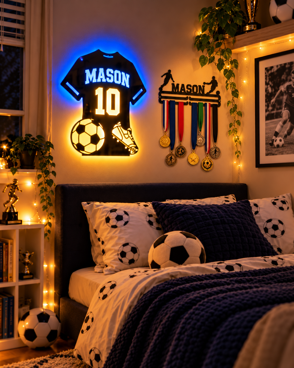 Personalized Medal Hanger - Their Name in Steel